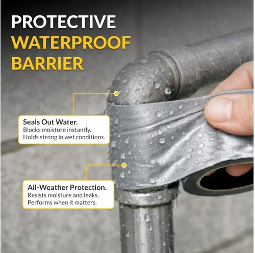 Vista 35 de Brixwell Cinta adhesiva impermeable, 1-7/8" de ancho, 60 yardas