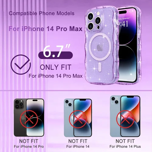 Vista 213 de Pepmune Funda magnética para iPhone 17 Pro Max, color rosa