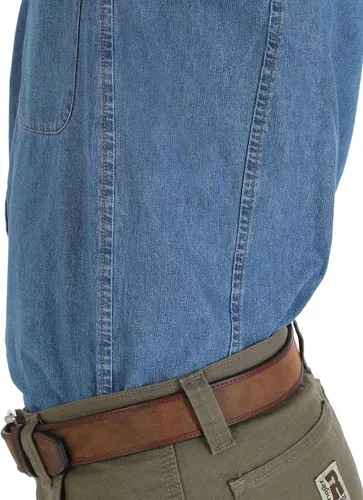 Vista 4 de Wrangler Riggs Workwear - Camisa de trabajo de sarga y manga larga para hombre