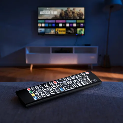 Vista 9 de Control remoto retroiluminado para LG Smart TV, reemplazo universal para todos los controles remotos LG TV para un fácil uso nocturno.