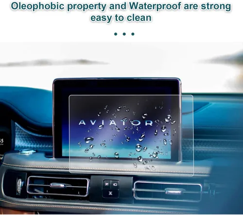 Vista 2 de YEE PIN Lincoln - Protector de pantalla de aviador 2020, protector de pantalla central para pantalla táctil Lincoln Aviator 2020, 2 piezas