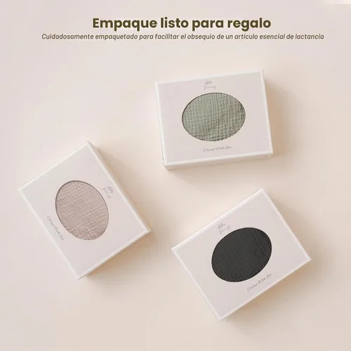 Vista 6 de Konssy Funda de Lactancia de Muselina para Amamantamiento de Bebé, Transpirable 100% Algodón Funda de Lactancia con Aro Rígido para Delantal