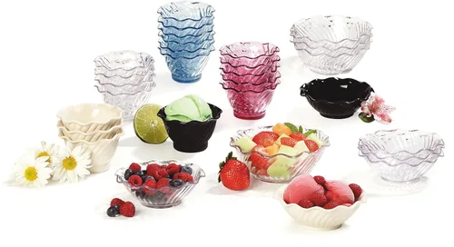 Vista 8 de Carlisle FoodService Products Plato de postre de plástico, 5 onzas, transparente (paquete de 24)