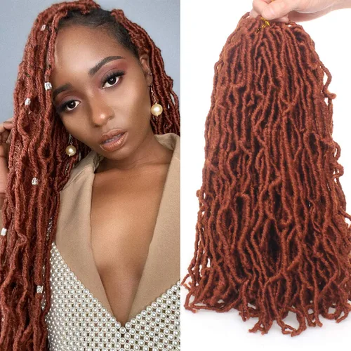 Vista 32 de Extensiones de pelo sintético, estilo diosa, rizado, ondulado, trenzas, pre-rizado, suave, para mujeres