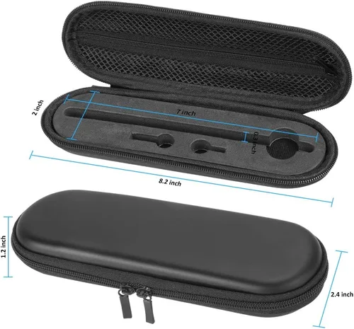 Vista 7 de TITACUTE iPencil - Funda de transporte compatible con Apple Pencil de 2ª generación para iPad Pro, funda con doble cremallera, funda protectora