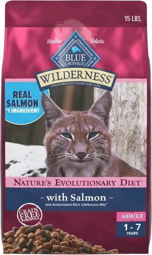 Vista 13 de Blue Buffalo Wilderness - Dieta Evolutiva Natural de la Naturaleza, Alimento Seco Natural para Gatos Adultos Alto en Proteínas y Sin Granos, Sabor