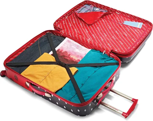 Vista 3 de AMERICAN TOURISTER Disney - Equipaje rígido con spinners Arco rojo de Minnie Mouse Equipaje duro con spinners de Disney