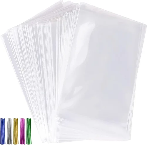 Vista 9 de Tecbeauty - 300 bolsas de celofán de 2.4 x 10 pulgadas, bolsas transparentes para barra de pretzel, 300 unidades 2 x 10 pulgadas