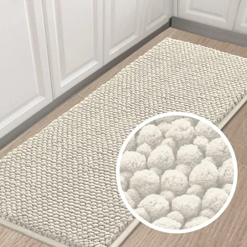 Vista 27 de Turquoize Alfombras de baño de felpilla antideslizante para baño, 17 x 24 pulgadas, extra suaves y absorbentes, lavables a máquina, perfectas