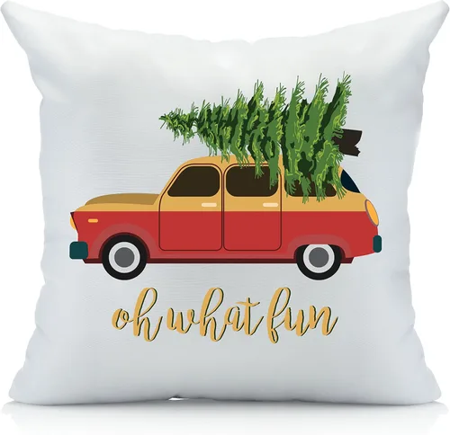Vista 17 de Oh, Susannah Funda de almohada de 18 x 18 pulgadas con texto en inglés "Baby Its Cold Outside So Let's Cuddle", funda de almohada de Navidad