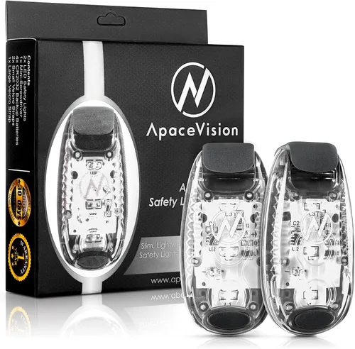 Vista 13 de LED Safety Light (2 Pack) - Clip On Strobe/Running Lights for Runners, Dog, Bike, Walking, Boat, Kayak, Stroller and More - High Visibility