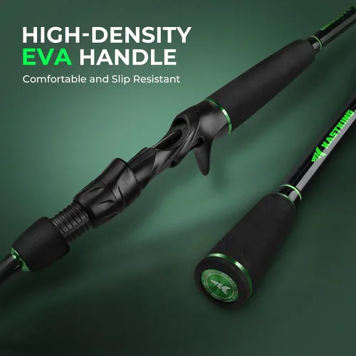 Vista 6 de KastKing Zephyr Dual Tip Fishing Rod, Lightweight KastFlex IM6 Graphite Spinning & Casting Rod with Zirconium Oxide Ring Guides, Hook Keeper, EVA