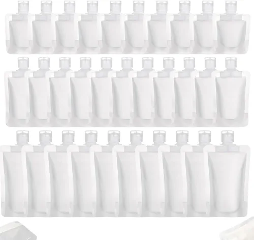 Vista 7 de 15 bolsas portátiles de embalaje de maquillaje líquido de viaje, bolsas portátiles 2025 para artículos de tocador, accesorios de viaje recargables