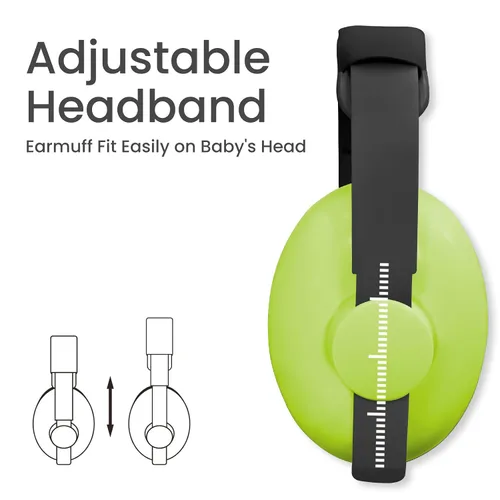 Vista 36 de Auriculares de bebé para protección contra el ruido, color blanco