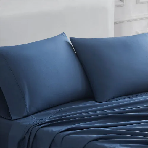 Vista 30 de Linen Closet Juego de sábanas tamaño individual – 100% algodón natural percal, juego de sábanas de cama individual de 3 piezas refrescante