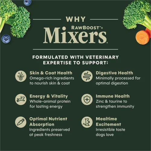 Vista 2 de Instinct Raw Boost Mixers, Topper de comida para perro liofilizada, receta sin granos - Carne natural 100%, bolsa de 6 oz