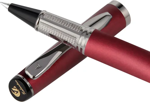 Vista 8 de Bolígrafo de tinta líquida con cuerpo de metal de lujo, diseño elegante y escritura suave, bolígrafo de regalo con estuche para hombres y mujeres, 2