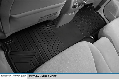 Vista 4 de SMARTLINER Juego de tapetes de ajuste personalizado de 2 filas para 2008-2013 Toyota Highlander