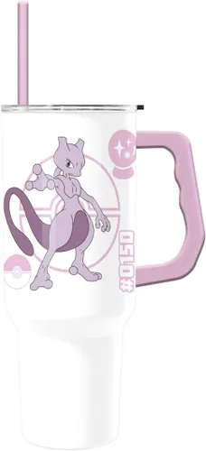 Vista 21 de Silver Buffalo Pokemon Cafe Art Mimikyu Stainless Steel Tumbler, 30oz