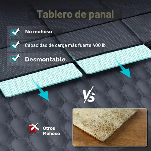 Vista 3 de Chumajor Extensor de asiento trasero para perros, soporta 400 libras, funda impermeable para asiento de automóvil para perro, parte inferior dura