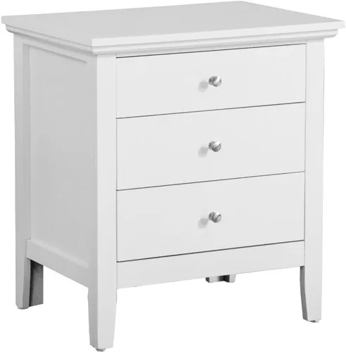Vista 13 de Glory Furniture Mesita de noche Hammond con 3 cajones en color beige