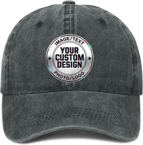 Vista 43 de Sombrero personalizado a granel Agregue su propio diseño aquí Sombreros personalizados Gorra de béisbol personalizada Hombres y mujeres