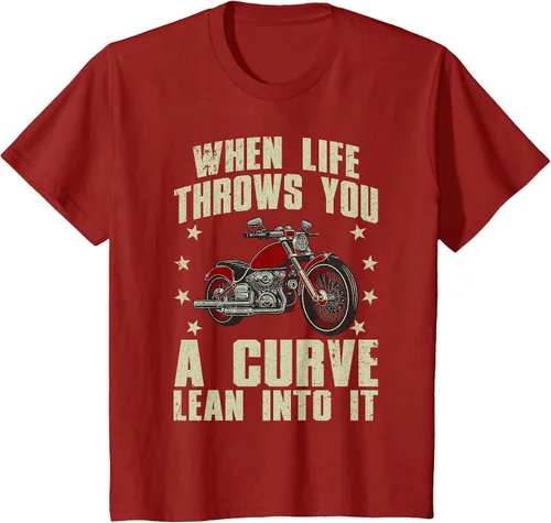 Vista 77 de Funny Motorcycle Racer Design for Men Women Motorcycle Lover T-Shirt Asphalt Grey