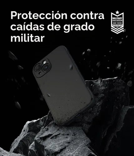 Vista 6 de Ringke Onyx - Funda para iPhone 15 Case, [Se Siente Bien en la Mano] resistente al aceite y a la suciedad, cubiertas individuales para lentes