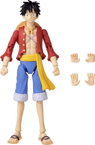 Vista 2 de Anime Heroes (36931) - Figura de acción de Luffy de One Piece Figura de acción de una pieza de 6 pulgadas Anime Heroes - Monkey D. Luffy