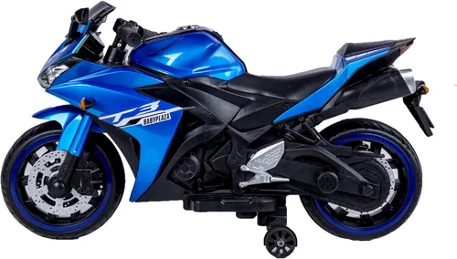 Vista 5 de TAMCO - Motocicleta para niños, motocicleta de 12 V con carreras de mano, freno de pie, rueda ligera, juguetes para niños, bicicleta eléctrica