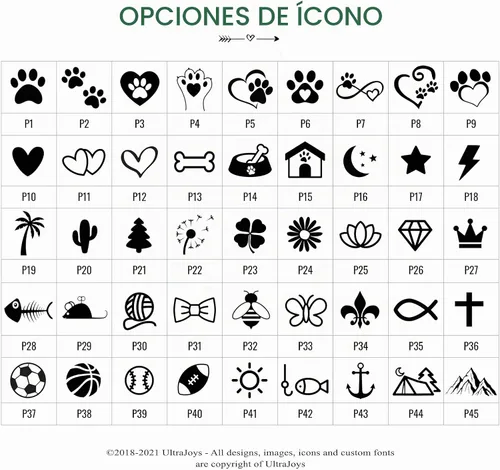 Vista 6 de Ultra Joys Etiqueta de identificación personalizada para perros y gatos