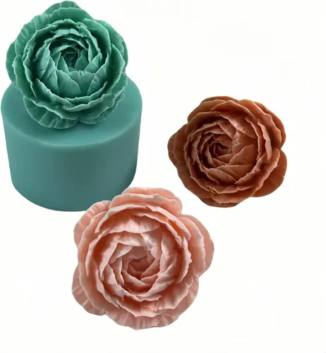 Vista 12 de Molde de silicona de flor de rosa 3D, moldes de flores epoxi, decoración de manualidades, molde de cera de vela, molde de silicona para pastel