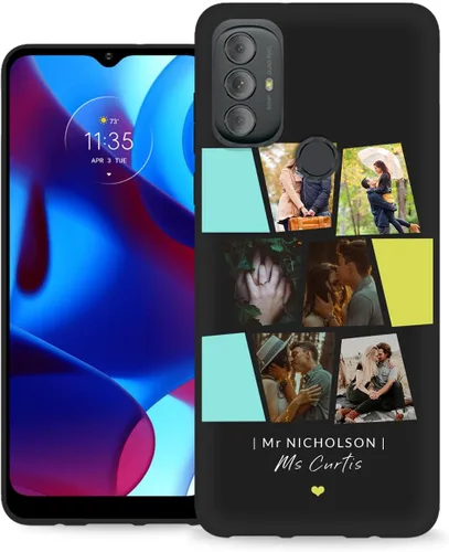 Vista 11 de Funda personalizada para Motorola Moto G Play 2023 con nombre de foto y texto – Funda suave y fina para Moto GPlay 2023 (negra) de 6.5 pulgadas
