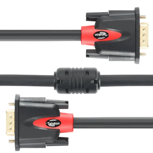Vista 7 de Cable VGA a VGA HD15 para monitor con ferritas macho a macho-25 pies
