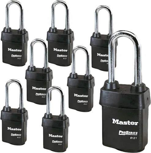 Vista 9 de Master Lock - Un (1) candado de alta seguridad serie Pro 6121NKALJ con tecnología BumpStop