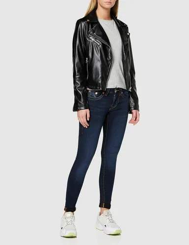 Vista 2 de True Religion Jennie - Jeans ajustados de tiro medio para mujer