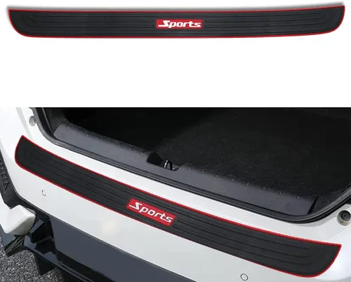 Vista 10 de Protector de Parachoques Trasero de Automóvil, Accesorio Universal de Goma Resistente a Rayones con Protectores de Entrada de Puerta del Maletero