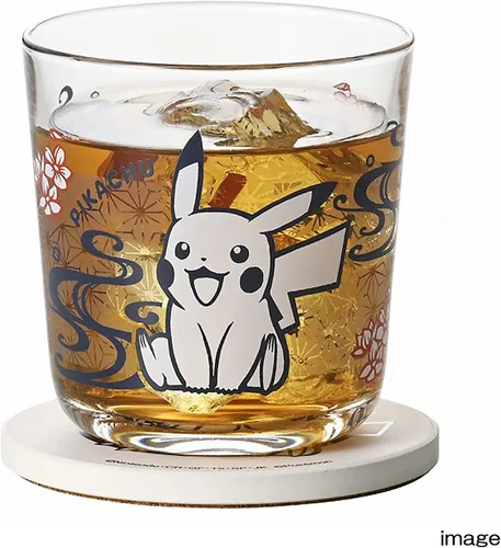 Vista 3 de Kaneshotouki 140161 Pokemon Pikachu - Vaso de vidrio, 3.1 pulgadas (3.1 in), corte de imagen táctil