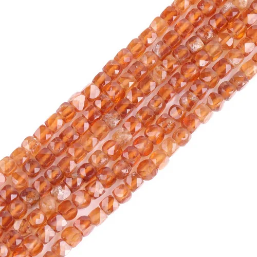 Vista 14 de GEM-Inside - Cuentas espaciadoras pequeñas de 0.098 in de espinela negra natural, cuentas espaciadoras en forma de cubo facetado, cuentas para hacer
