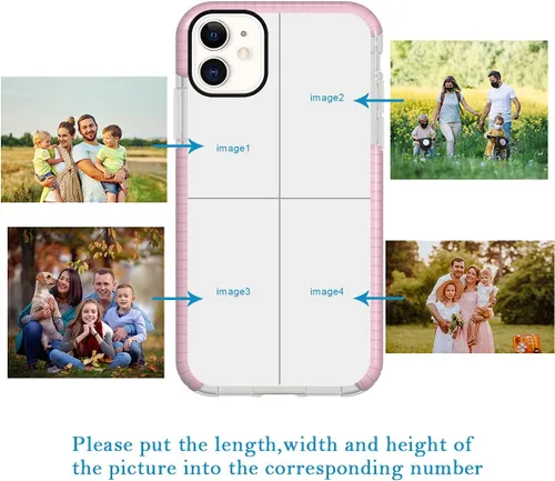 Vista 15 de Funda de teléfono personalizada para iPhone 11, diseño personalizado de fotos de collage de múltiples imágenes, resistente a los golpes, resistente