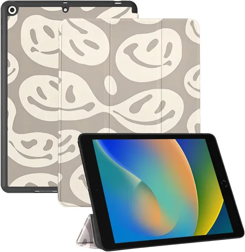 Vista 14 de Compatible con iPad de 10.2 pulgadas, Funda de 9ª/8ª/7ª Generación (2021/2020/2019) con Soporte para Lápiz/Parte Trasera de TPU Suave con Función