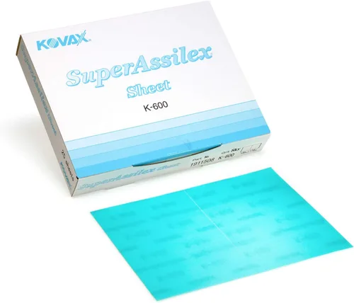 Vista 12 de Super Assilex Hojas de lijado flexibles, Lime K-1000, gancho y bucle, 191-2507, 25 hojas