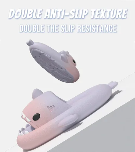 Vista 5 de Shark Slides Slippers for Women Men - 2022 Limited Edition Cloud shark Sandals unisex Cartoon Shower Anti-Slip Fashion Cloud Slippers Open Toe
