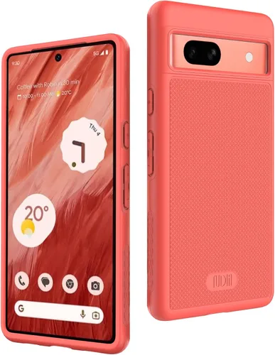 Vista 47 de TUDIA MergeGrip [Compatible con Magsafe] Funda para Google Pixel 7a 2023, [Probada contra caídas de grado militar] Borde elevado para protección