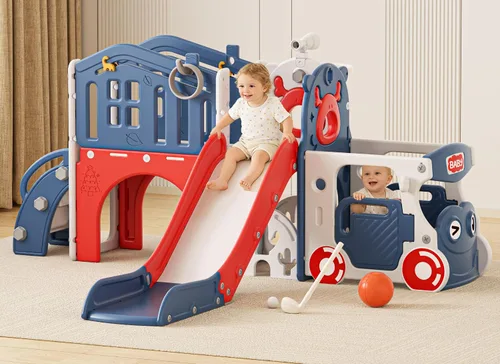 Vista 10 de XJD Sandalias para niños pequeños 10 en 1 (azul, L)