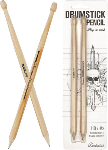 Vista 7 de Suck UK Bolígrafo Baqueta - Regalos de Baterista para Hombres - Regalos Para Bateristas - Accesorios de Batería - Bolígrafo de Madera