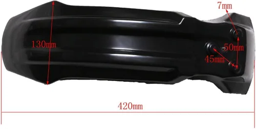 Vista 5 de TDPRO Kit completo de carenado de plástico para guardabarros para Apollo Orion 110cc 125cc 150cc Pit Dirt Bike (4 negro + 3 blanco)
