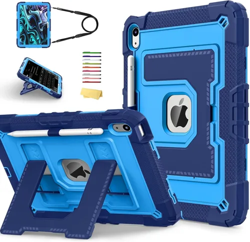 Vista 19 de Funda transparente con soporte para iPad Air 3 (Air 3ª generación) de 10.5 pulgadas 2019 y iPad Pro de 10.5 pulgadas 2017 con soporte para 01# Claro