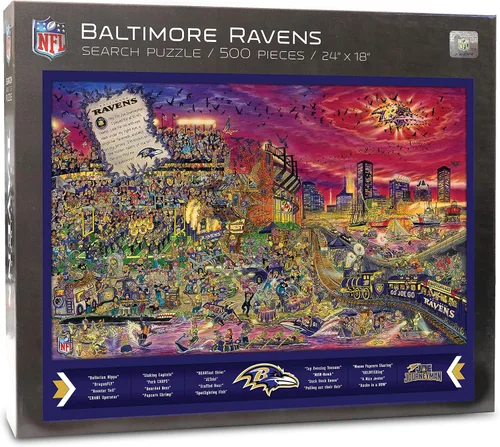 Vista 16 de YouTheFan NFL Joe Journeyman - Rompecabezas de equipo de 500 piezas de 18 x 24 pulgadas