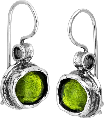 Vista 6 de Silpada Pendientes colgantes de cuarzo verde natural 'Daintree' en plata de ley, Plata de ley, Cuarzo Cuarzo verde